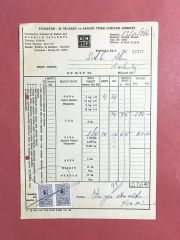 Unilever - 1966 Tarihli Fatura