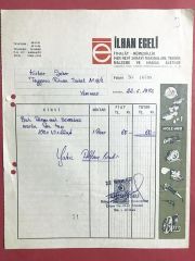 İlhan EGELİ - İthalat / Fatura