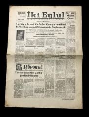 Eskişehir - İki Eylül gazetesi / 8 Kasım 1957