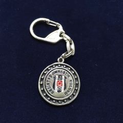 BJK - Beşiktaş, yuvarlak metal anahtarlık