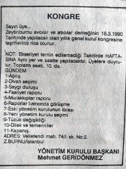 Zeytinburnu Avcılar ve Atıcılar Derneği - Gazete duyurusu