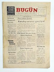 Bugün Milliyetçi Halkçı Siyasi Gazete, 25 Ocak 1967 İznik - Gazete