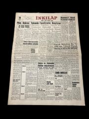 Ankara, İnkılap gazetesi - 18 Temmuz 1960