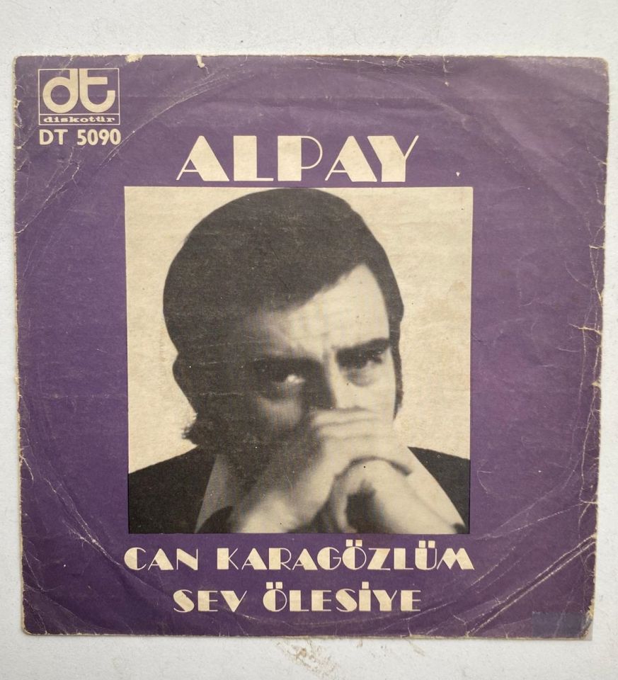 Alpay / Can karagözlüm - Plak kapağı  (Sadece kapaktır, içerisinde plak yoktur.)
