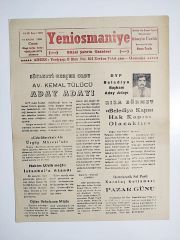 Yeniosmaniye gazetesi 11 Kasım 1988 - Gazete