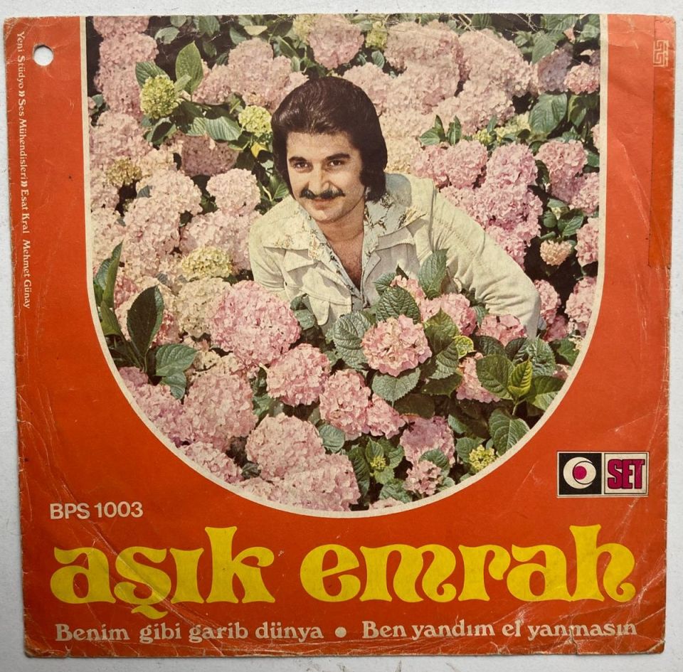 Aşık Emrah - Ben yandım / Benim gibi - Plak kapağı  (Sadece kapaktır, içerisinde plak yoktur.)