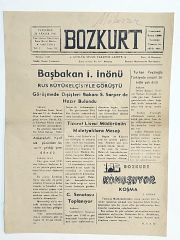 Bozkurt Günlük Siyasi Tarafsız Gazete 28 Aralık 1961 MALATYA - Gazete