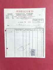 Selçuk Nakliyat Ambarı - Vittol ve Kompanya / Fatura