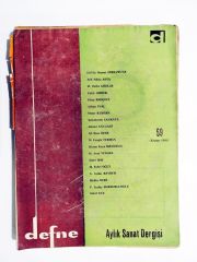 Defne Haftalık Sanat Dergisi / Sayı:59 / Kasım 1968  - Dergi