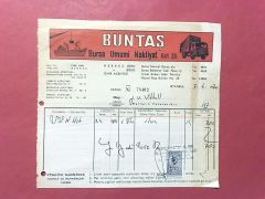 Buntaş Bursa Umumi Nakliyat - Fatura