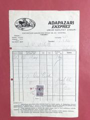 Adapazarı Ekspres Umumi Nakliyat Ambarı - Fatura