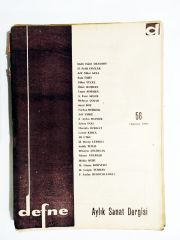 Defne Haftalık Sanat Dergisi / Sayı:56 Ağustos 1968 - Dergi
