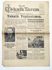 Bursada Teknik Tarım gazetesi Mart 1955 - Gazete