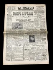 La Turquie Gazetesi - 24 Novembre 1944 /2. Dünya savaşı haberli