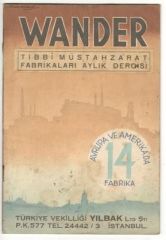 Wander Tıbbi Müstahzarat Fabrikaları Aylık Dergisi - Kitap