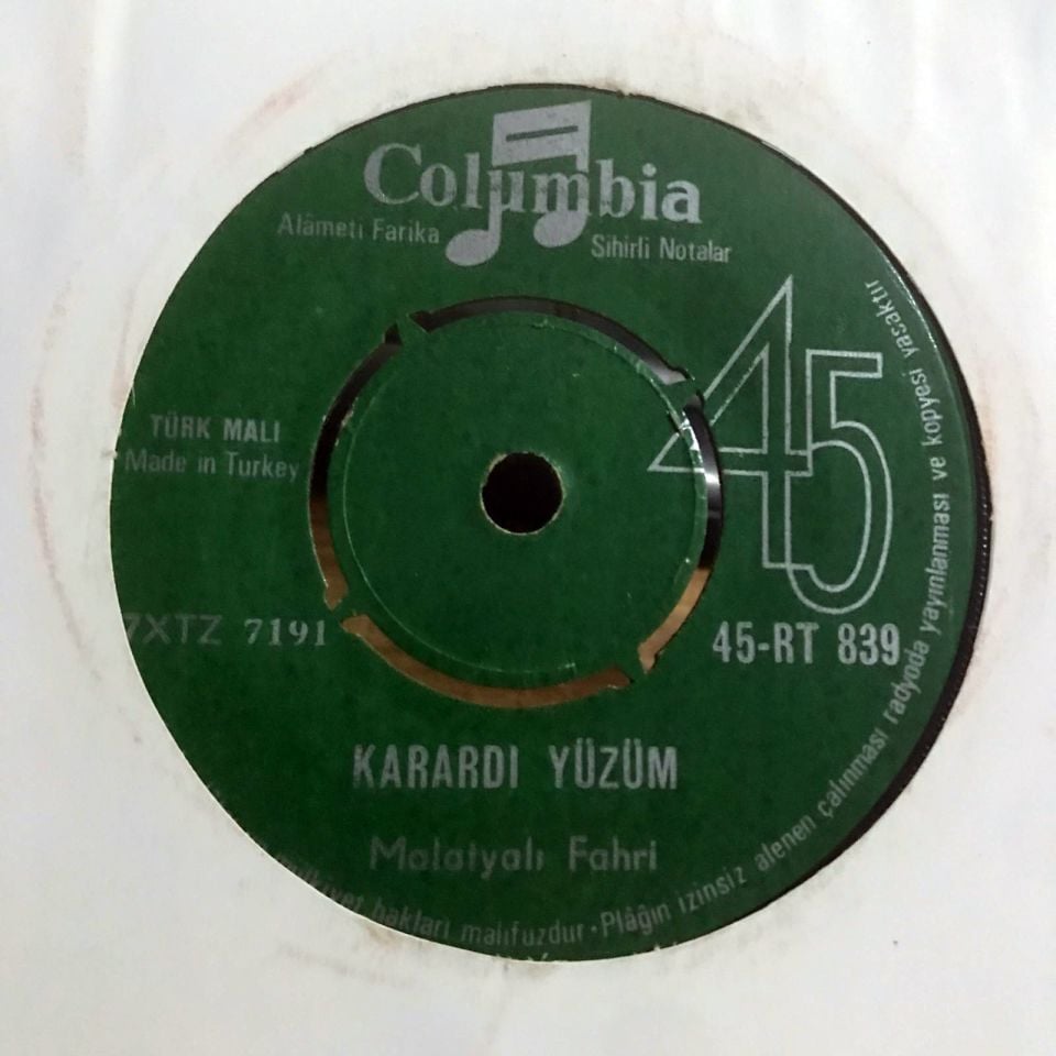 Kore dağlarını Türkler bürüdü - Karardı yüzüm / Malatyalı Fahri - 45'lik plak