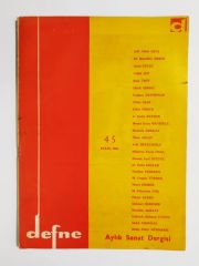 Defne Haftalık Sanat Dergisi / Sayı:45 Eylül 1967 - Dergi