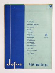 Defne Haftalık Sanat Dergisi / Sayı:49 Ocak 1968  - Dergi