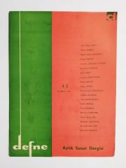 Defne Haftalık Sanat Dergisi / Sayı:43 Temmmuz 1967 - Dergi