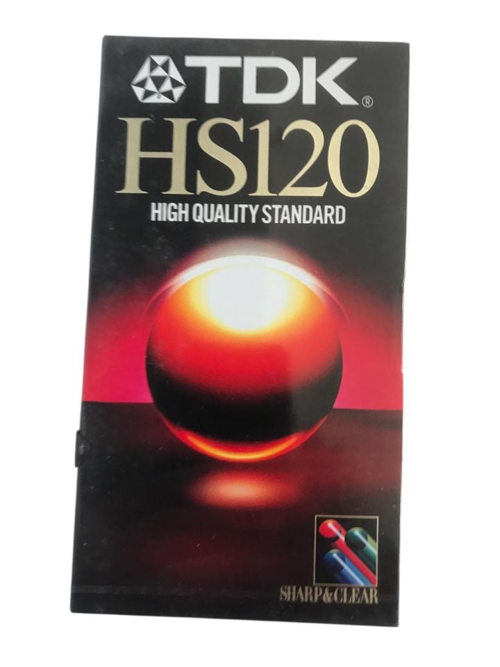 TDK HS120 / Ambalajında VHS Video kaset