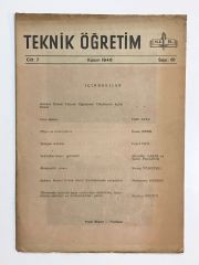 Teknik Öğretim Dergisi Sayı: 61 / 1946 - Dergi