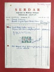 Serdar Doğrama ve Mobilya Atölyesi - Fatura