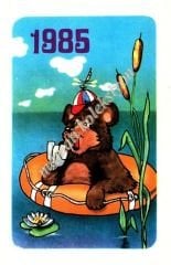 Sovyetler dönemi 1985 yılı - Cep takvimi  - 763