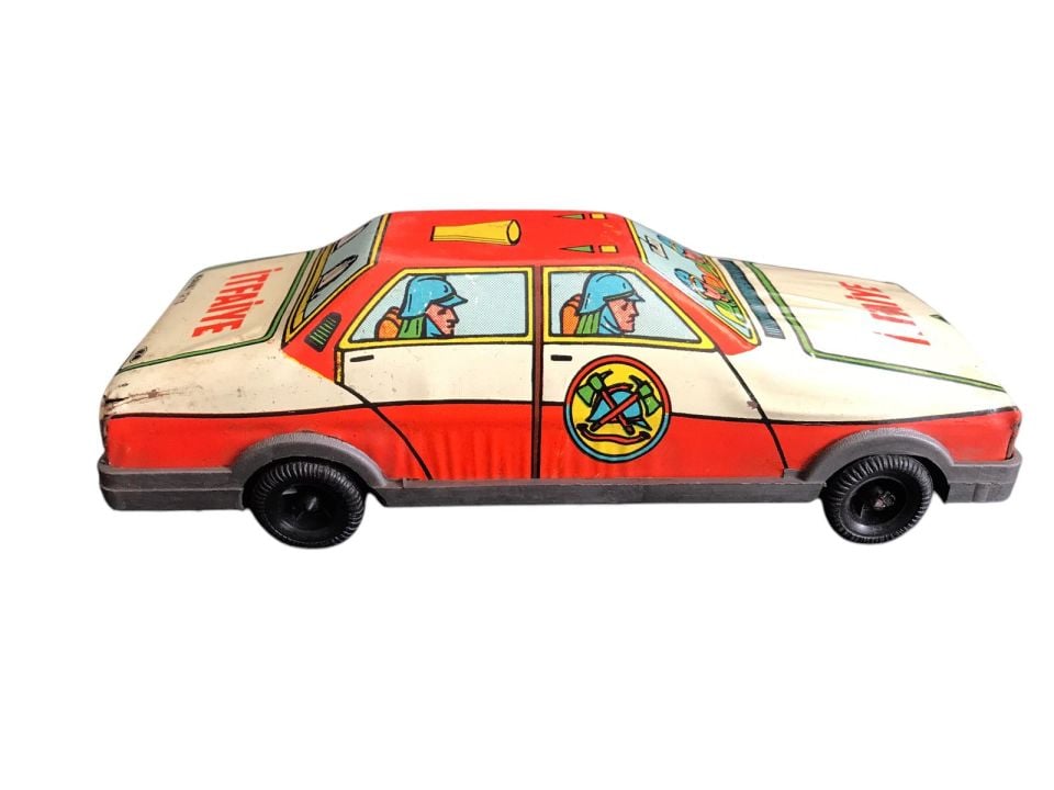 Renault 12 TS / İtfaiye - Gürel Oyuncakları / Teneke oyuncak