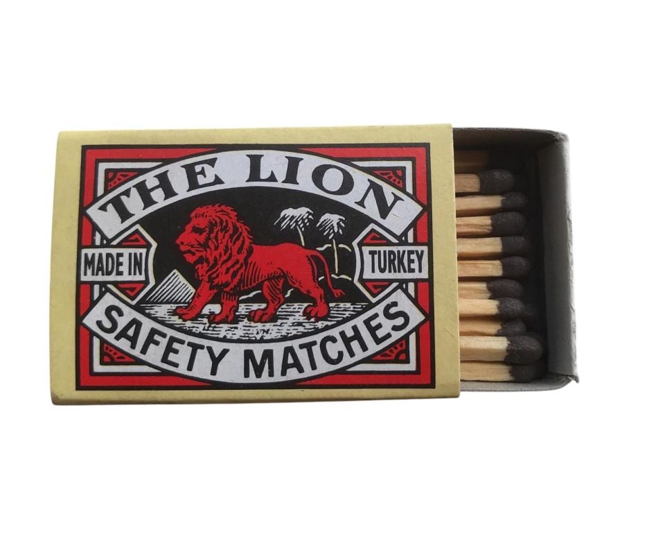 The Lion Safety Matches - Made in Turkey / Eski Kibrit