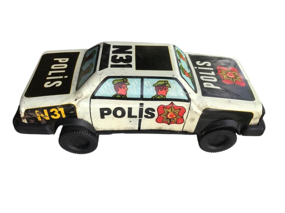 N31 Polis arabası - Gürel Oyuncakları / Eski Teneke Araba