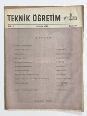 Teknik Öğretim Dergisi Sayı:88 / 1949 - Dergi