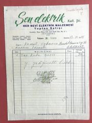 Şen Elektrik KOLL. ŞTİ - Fatura