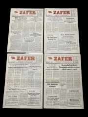 Antakya Zafer gazetesi / Hatay - 1987 tarihli, 4 adet gazete