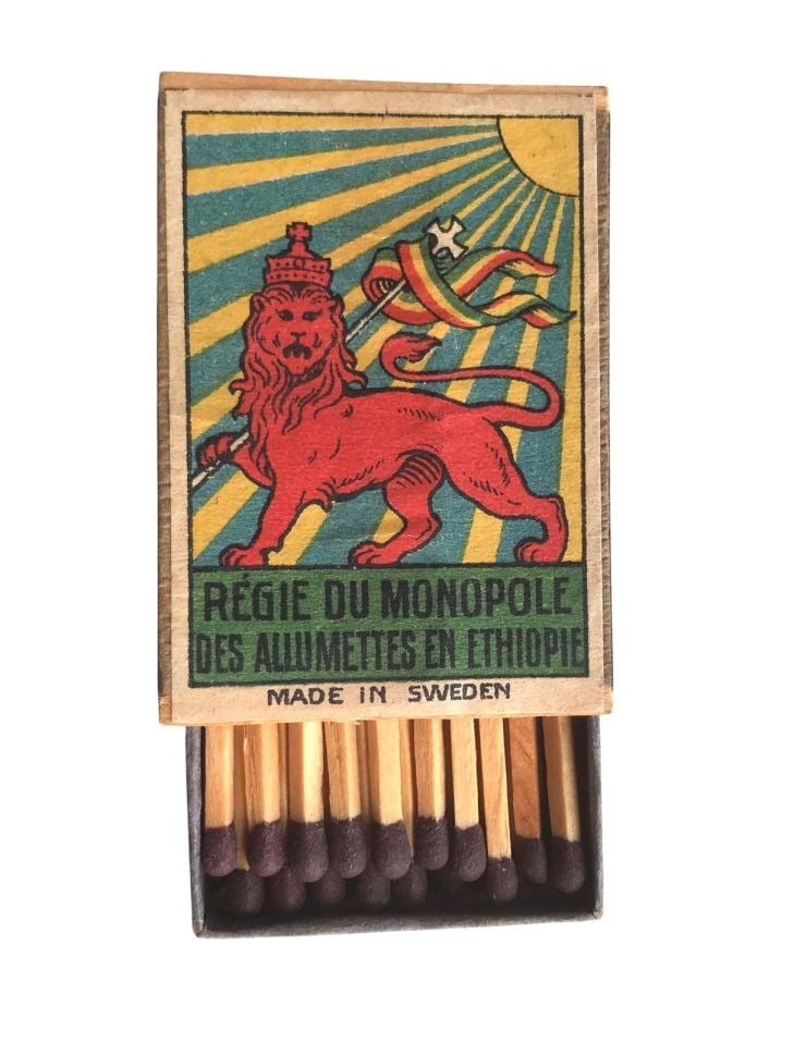 REGIE DU MONOPOLE DES ALLIMETTES EN ETHIOPIE - MADE IN SWEDEN / Eski Kibrit