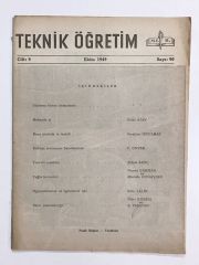 Teknik Öğretim Dergisi Sayı:90 / 1949 - Dergi