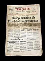 Yeni Çayeli gazetesi / Rize - 6 Ocak 1981