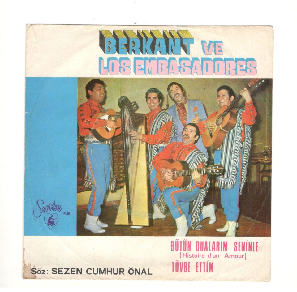 Berkant ve Los Embasadores - Plak kapağı  (Sadece kapaktır, içerisinde plak yoktur.)
