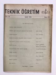 Teknik Öğretim Dergisi Sayı:99 / 1950 - Dergi
