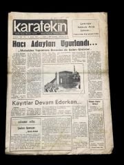Karatekin gazetesi / Çankırı - 1.9.1983