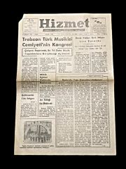 Hizmet gazetesi / Trabzon - 19 Şubat 1960