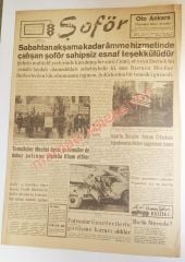 Şoför gazetesi, Sayı:8 - 13 Ocak 1961 - Efemera