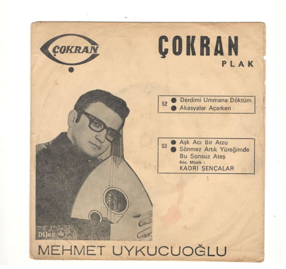 Mehmet UYKUCUOĞLU - Plak kapağı  (Sadece kapaktır, içerisinde plak yoktur.)