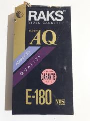 Raks Süper AQ E-180 Vhs / Ambalajında video kaset