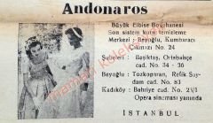 Andonaros elbise boyahanesi  / Gazete reklamı - Efemera