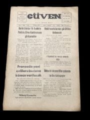 Afyon / Güven gazetesi - 31 Ekim 1959