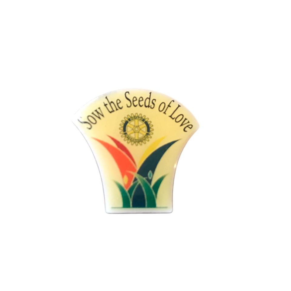 Sow the Seeds of love Lions - Sevgi tohumları ekin / Eski Rozet