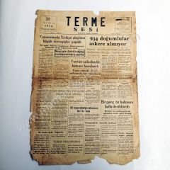 Terme Sesi gazetesi, 20 Aralık 1954, Sayı:3 - Efemera