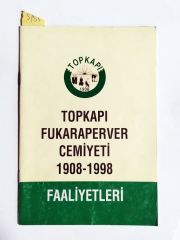 Topkapı Fukaraperver Cemiyeti (1908 - 1998) Faaliyetleri - Kitap