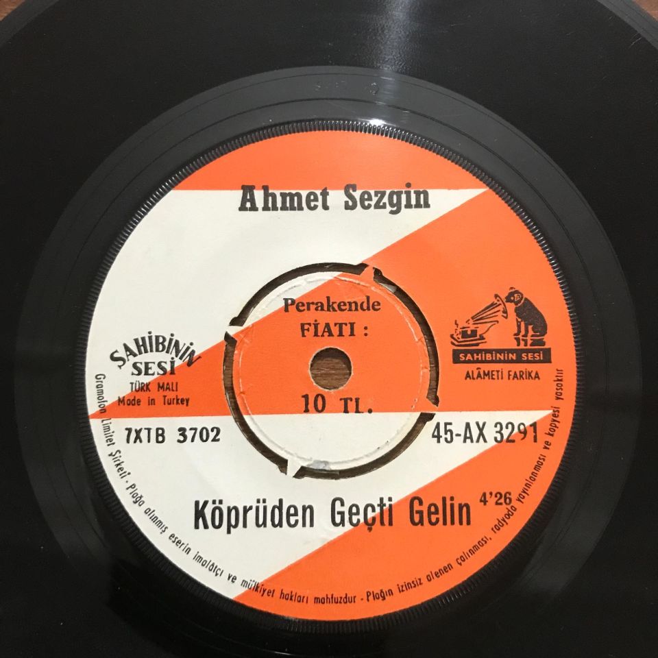 Köprüden geçti gelin - Dedim kaşın Zülfikardır / Ahmet SEZGİN - Plak