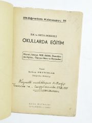 Okullarda Eğitim / Şahap OKUTURLAR - İmzalı Kitap